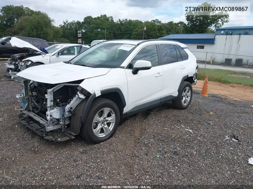 2021 TOYOTA RAV 4 VIN 2T3W1RFVXMC089867 — фото 2