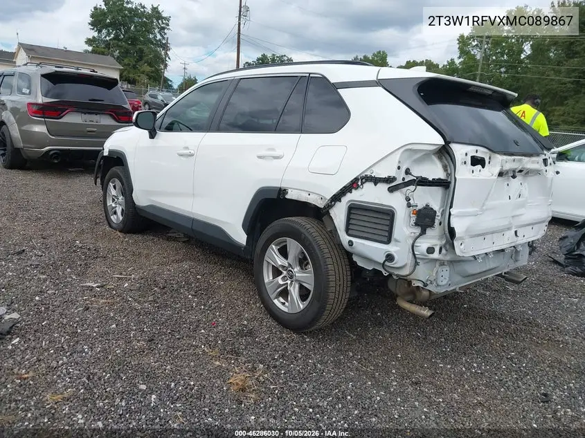 2021 TOYOTA RAV 4 VIN 2T3W1RFVXMC089867 — фото 3