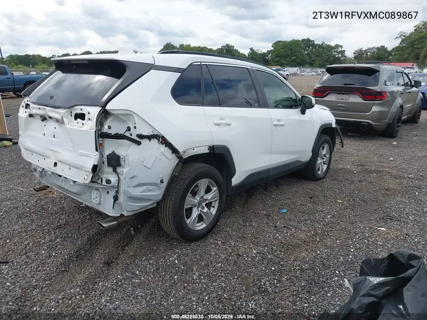 2021 TOYOTA RAV 4 VIN 2T3W1RFVXMC089867 — фото 4