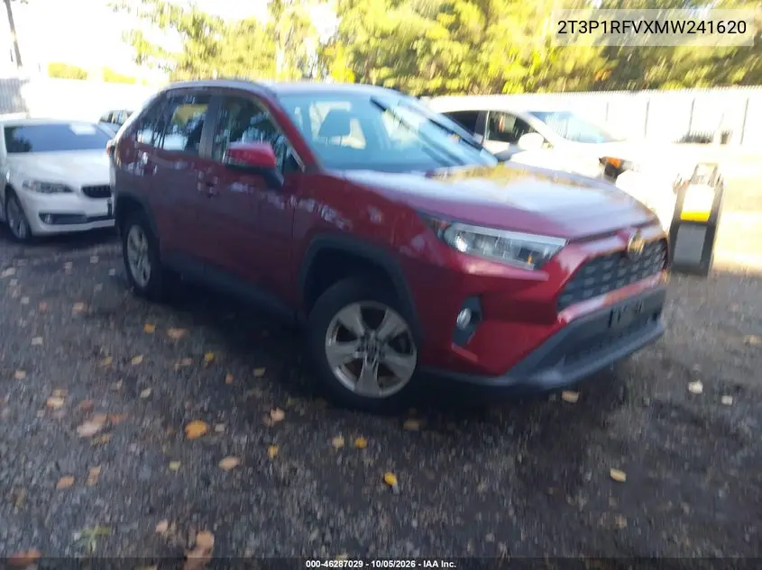 TOYOTA RAV 4 2021, VIN 2T3P1RFVXMW241620