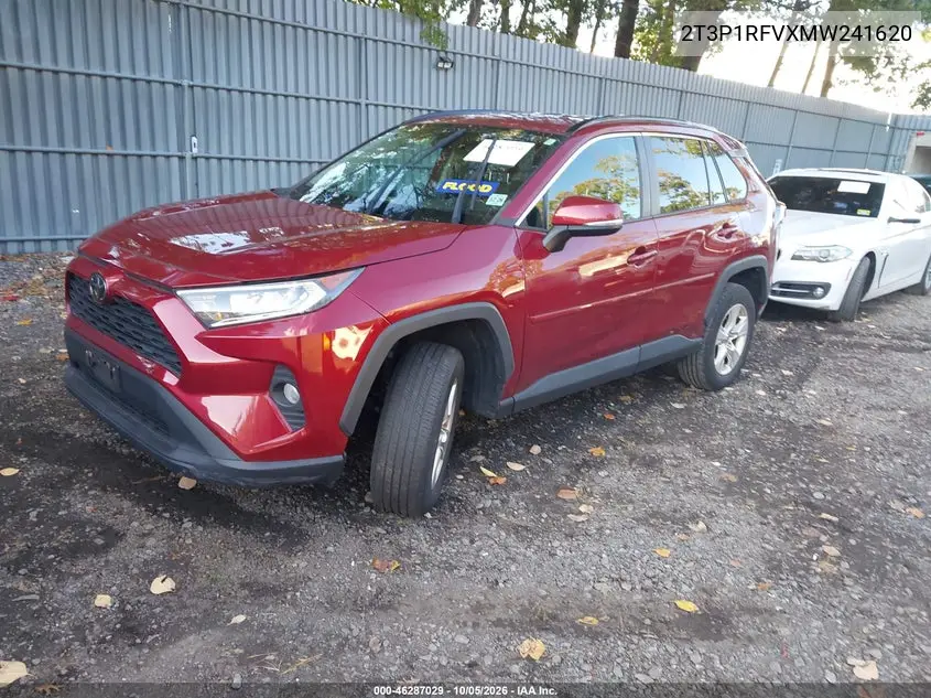 2021 TOYOTA RAV 4 VIN 2T3P1RFVXMW241620 — фото 2