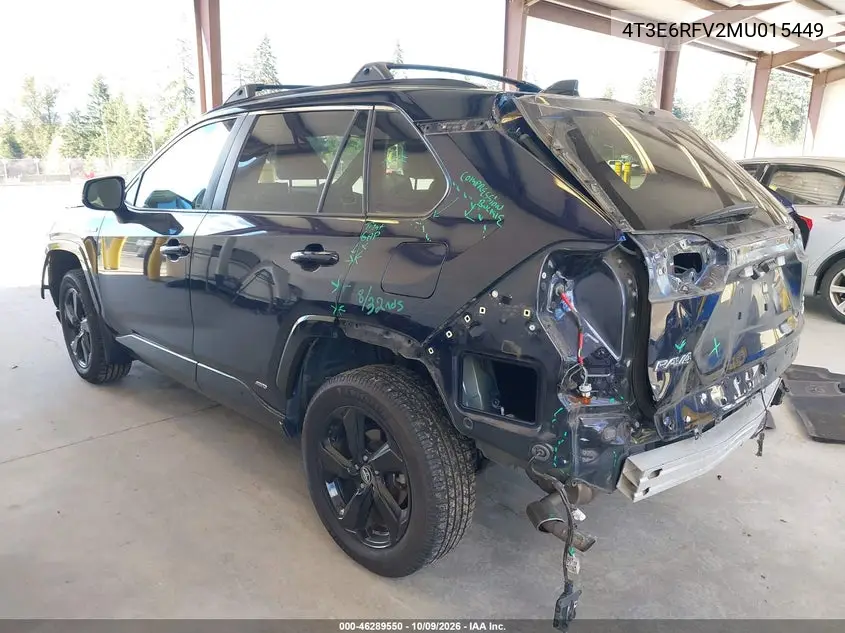2021 TOYOTA RAV 4 VIN 4T3E6RFV2MU015449 — фото 3