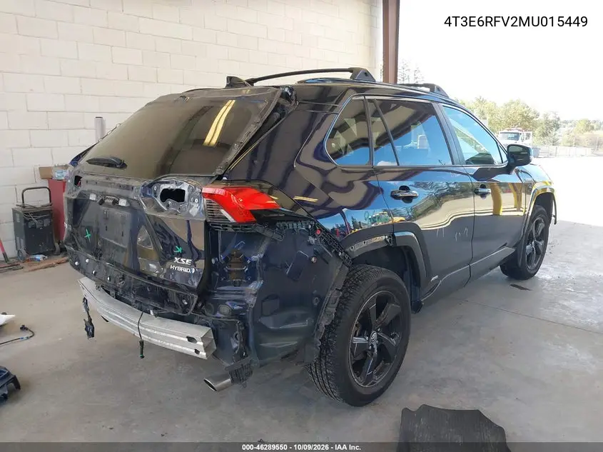 2021 TOYOTA RAV 4 VIN 4T3E6RFV2MU015449 — фото 4