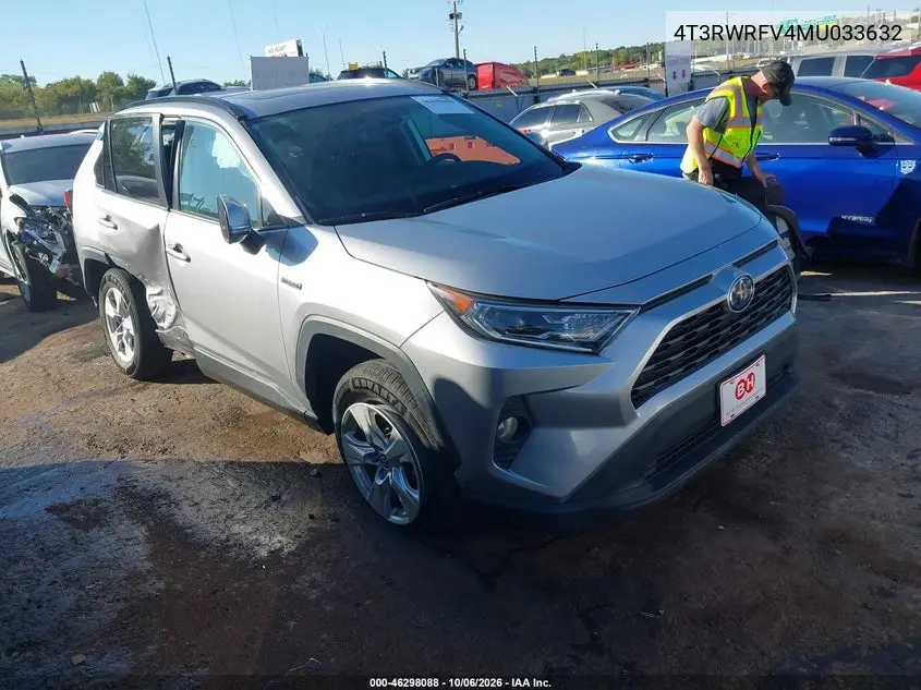 TOYOTA RAV 4 2021, VIN 4T3RWRFV4MU033632