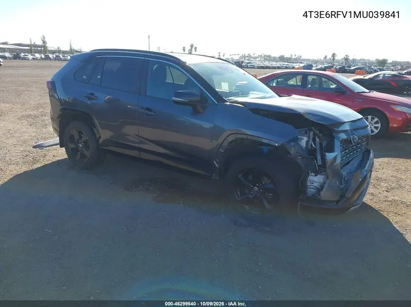 TOYOTA RAV 4 2021, VIN 4T3E6RFV1MU039841
