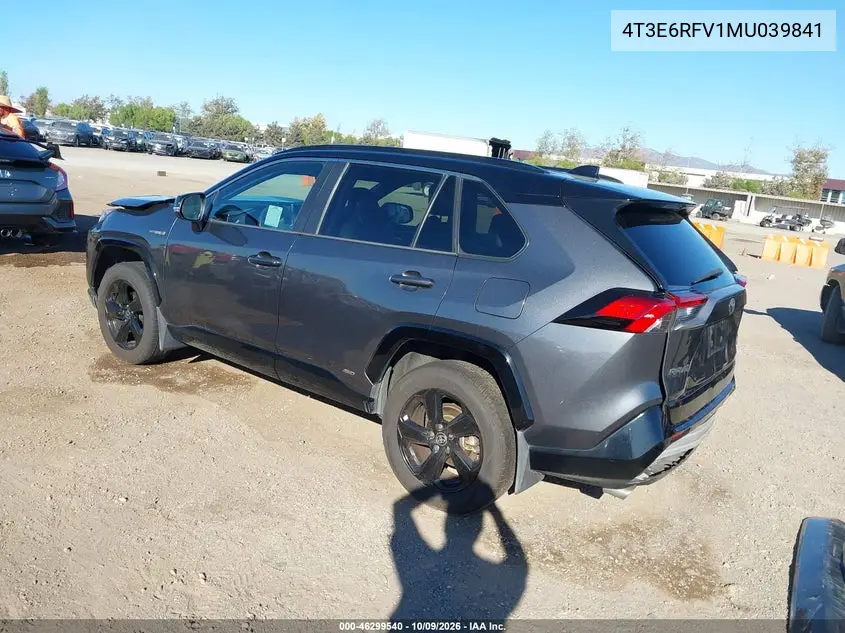2021 TOYOTA RAV 4 VIN 4T3E6RFV1MU039841 — фото 3