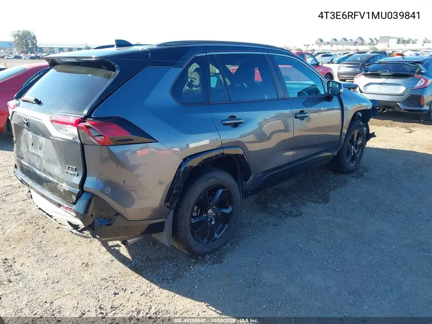 2021 TOYOTA RAV 4 VIN 4T3E6RFV1MU039841 — фото 4