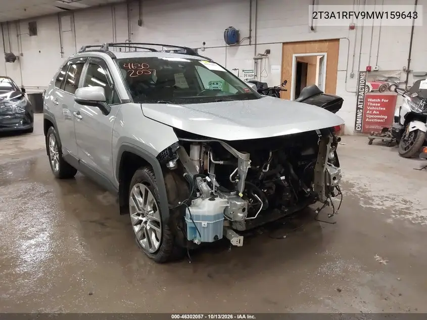 TOYOTA RAV 4 2021, VIN 2T3A1RFV9MW159643