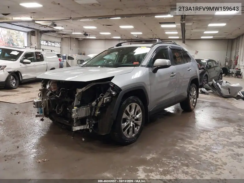 2021 TOYOTA RAV 4 VIN 2T3A1RFV9MW159643 — фото 2