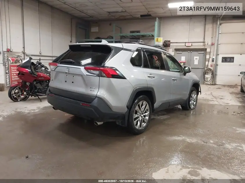 2021 TOYOTA RAV 4 VIN 2T3A1RFV9MW159643 — фото 4