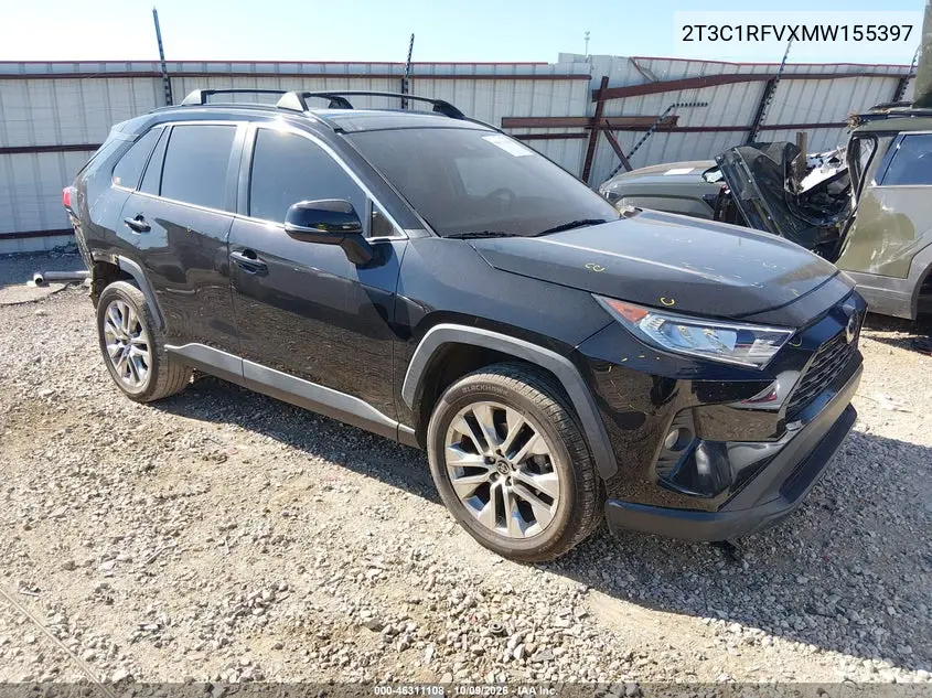 TOYOTA RAV 4 2021, VIN 2T3C1RFVXMW155397
