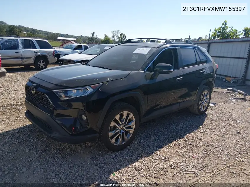 2021 TOYOTA RAV 4 VIN 2T3C1RFVXMW155397 — фото 2
