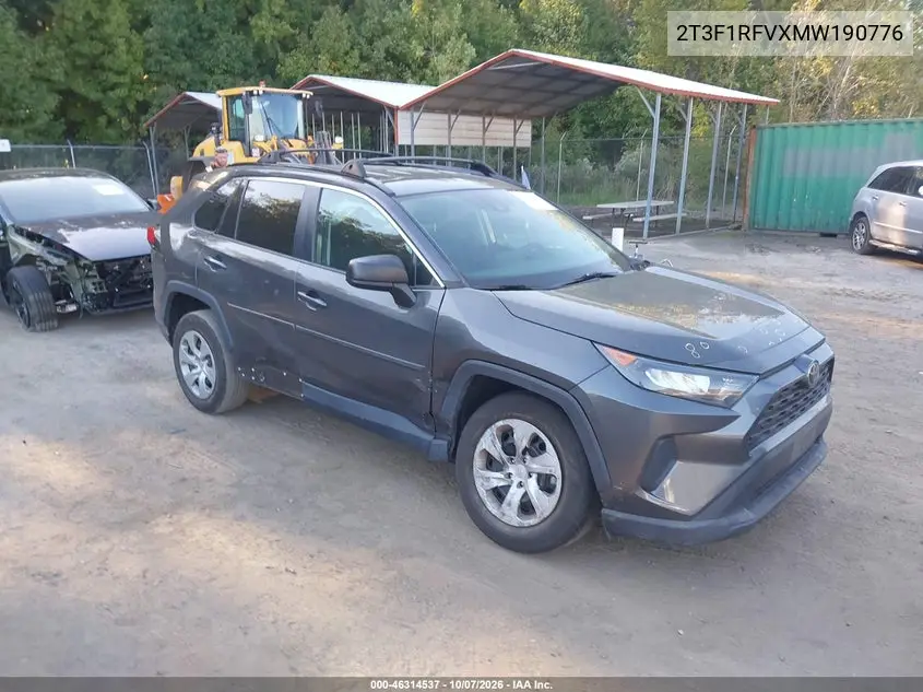 TOYOTA RAV 4 2021, VIN 2T3F1RFVXMW190776