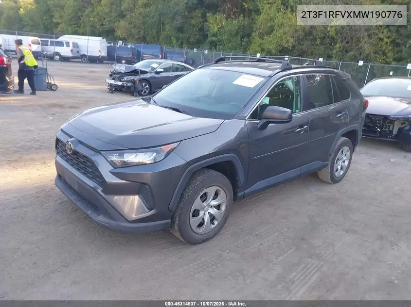 2021 TOYOTA RAV 4 VIN 2T3F1RFVXMW190776 — фото 2