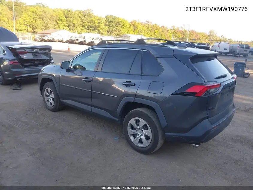 2021 TOYOTA RAV 4 VIN 2T3F1RFVXMW190776 — фото 3
