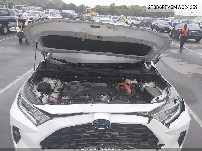 2021 TOYOTA RAV 4 VIN 2T3B6RFV5MW024259 — фото 10