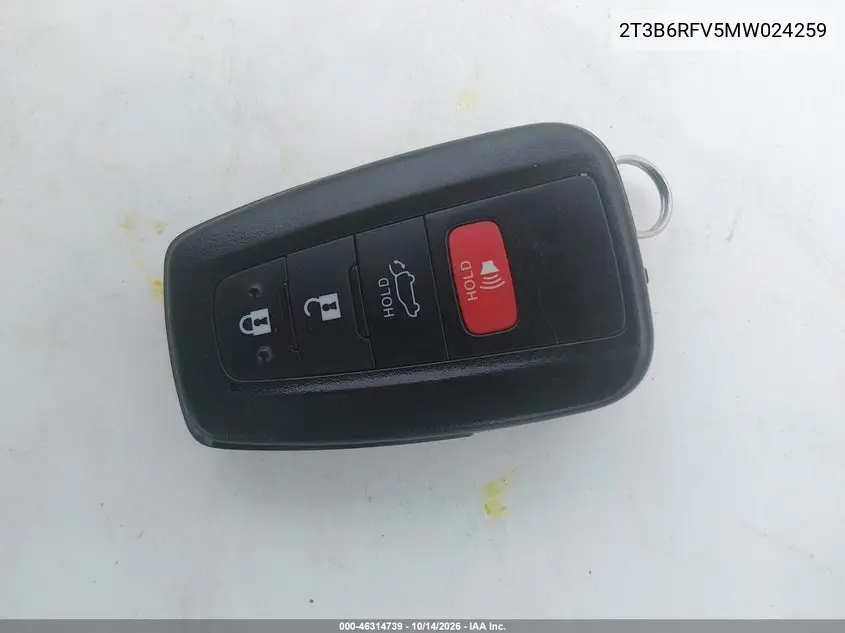 2021 TOYOTA RAV 4 VIN 2T3B6RFV5MW024259 — фото 11