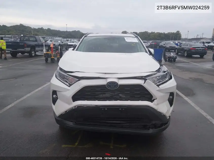 2021 TOYOTA RAV 4 VIN 2T3B6RFV5MW024259 — фото 12