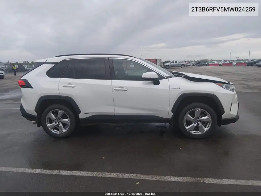 2021 TOYOTA RAV 4 VIN 2T3B6RFV5MW024259 — фото 13