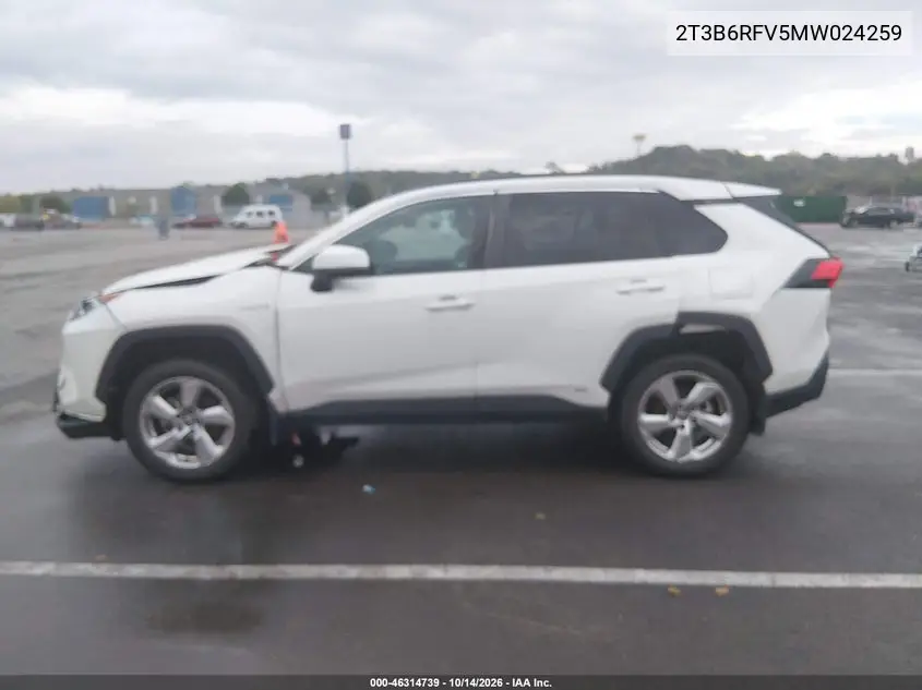 2021 TOYOTA RAV 4 VIN 2T3B6RFV5MW024259 — фото 14