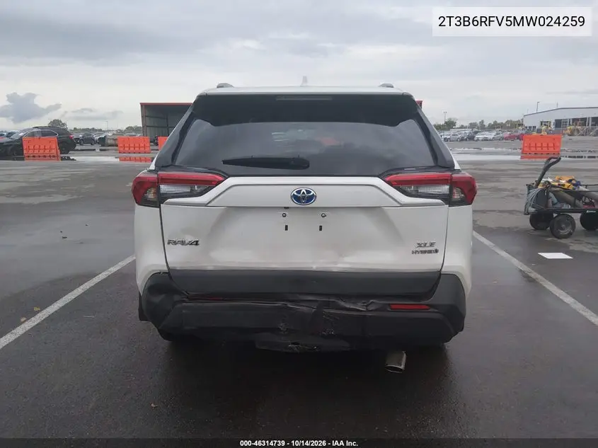 2021 TOYOTA RAV 4 VIN 2T3B6RFV5MW024259 — фото 16