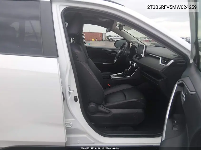 2021 TOYOTA RAV 4 VIN 2T3B6RFV5MW024259 — фото 5
