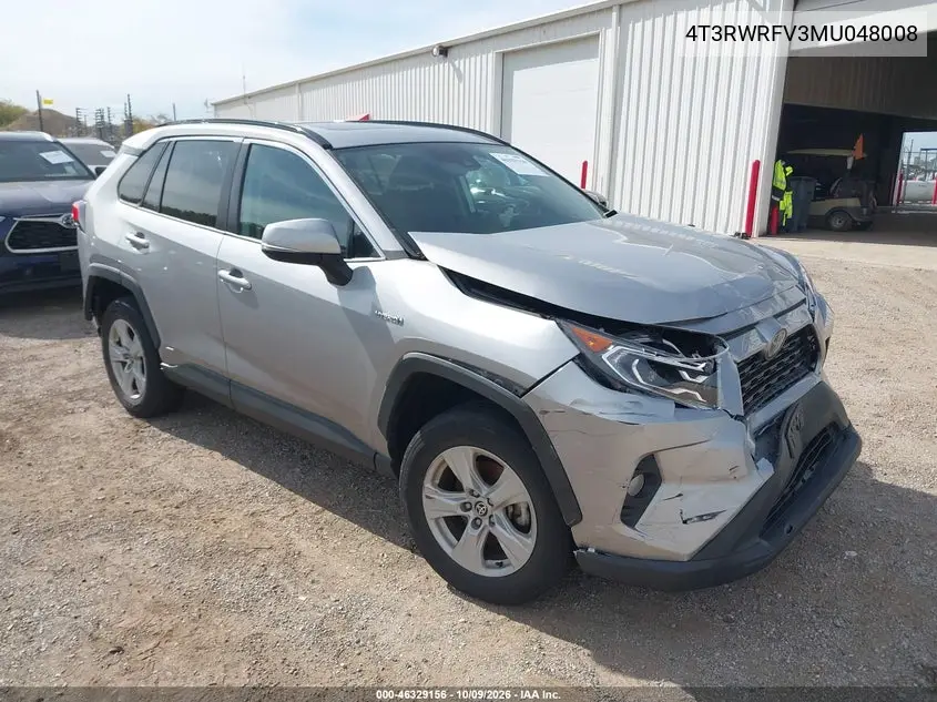 TOYOTA RAV 4 2021, VIN 4T3RWRFV3MU048008