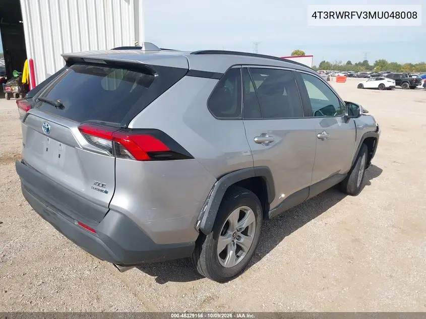 2021 TOYOTA RAV 4 VIN 4T3RWRFV3MU048008 — фото 4