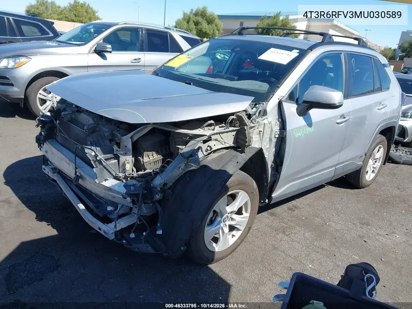 2021 TOYOTA RAV 4 VIN 4T3R6RFV3MU030589 — фото 2