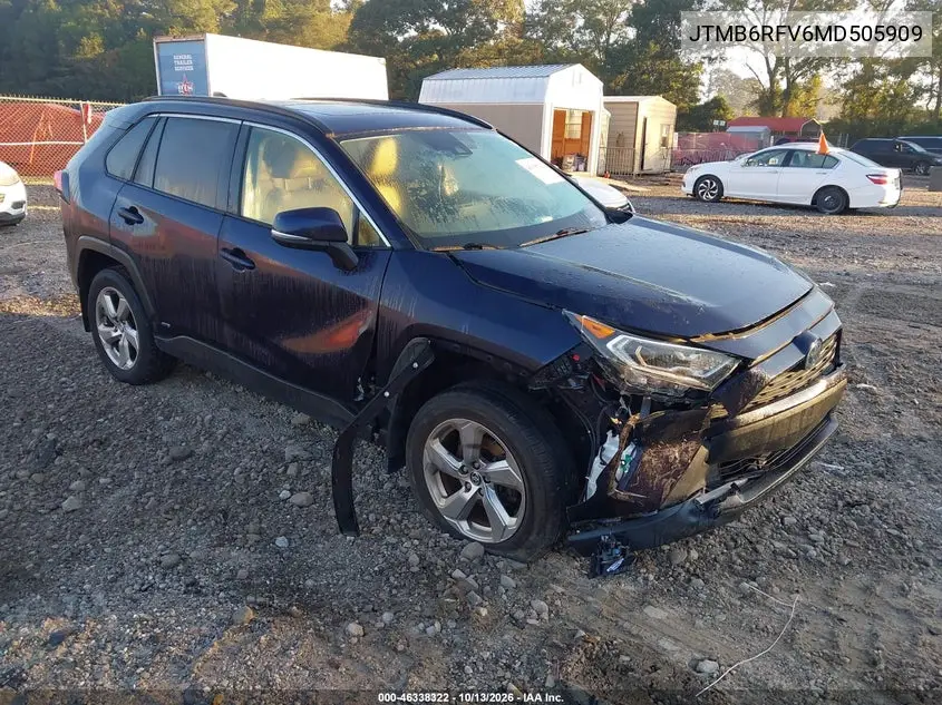 TOYOTA RAV 4 2021, VIN JTMB6RFV6MD505909