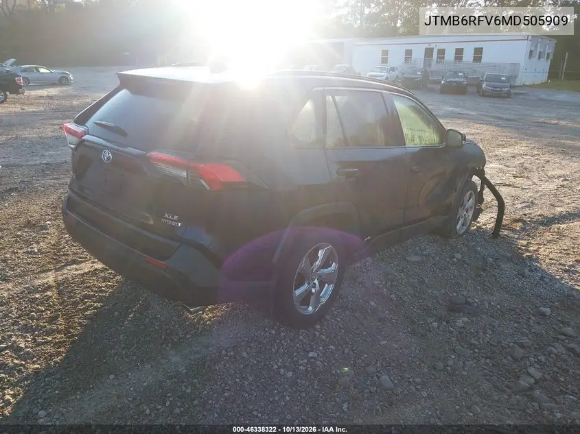 2021 TOYOTA RAV 4 VIN JTMB6RFV6MD505909 — фото 4