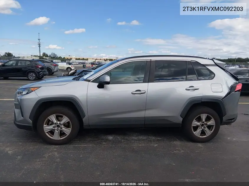2021 TOYOTA RAV 4 VIN 2T3K1RFVXMC092203 — фото 14