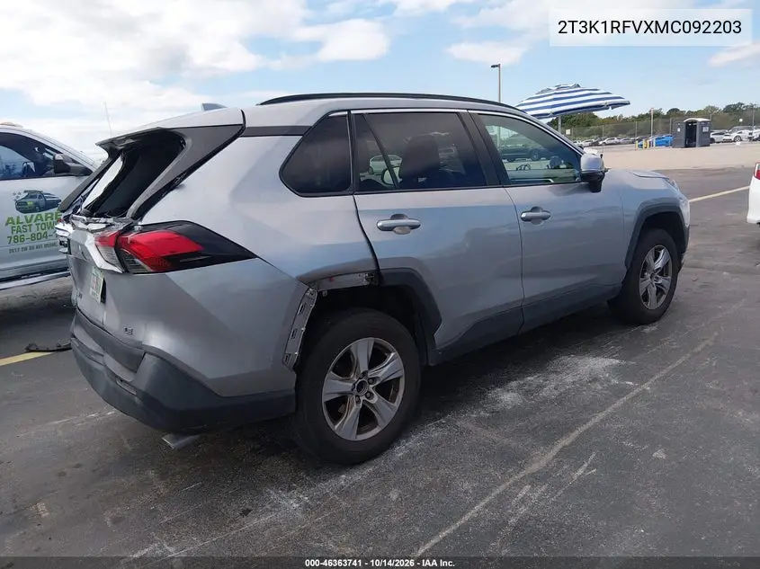 2021 TOYOTA RAV 4 VIN 2T3K1RFVXMC092203 — фото 4