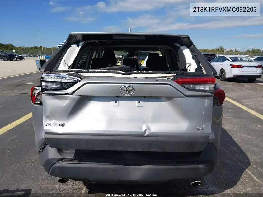 2021 TOYOTA RAV 4 VIN 2T3K1RFVXMC092203 — фото 6