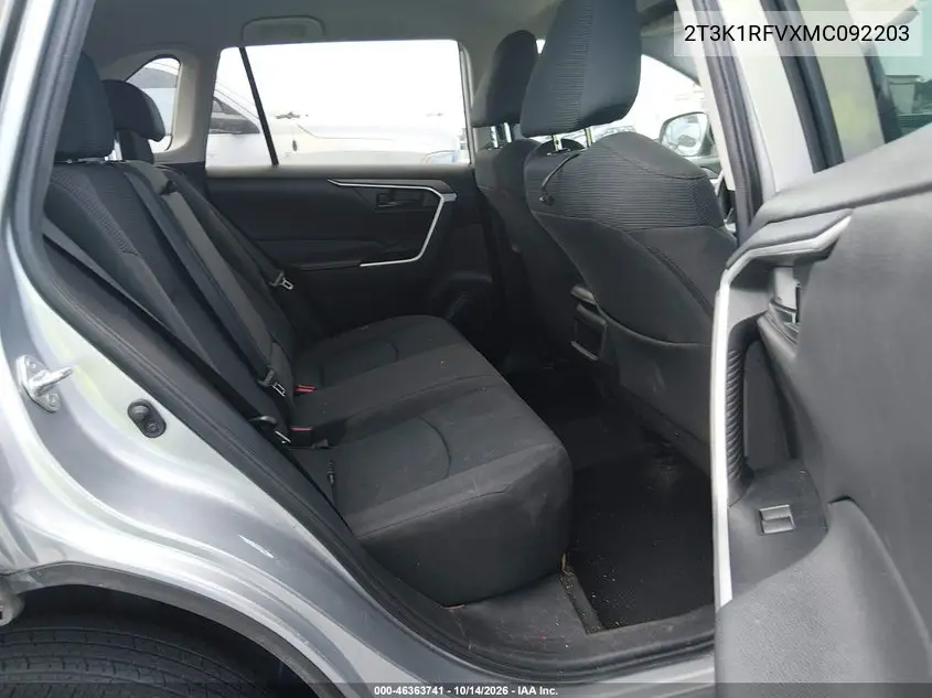 2021 TOYOTA RAV 4 VIN 2T3K1RFVXMC092203 — фото 8