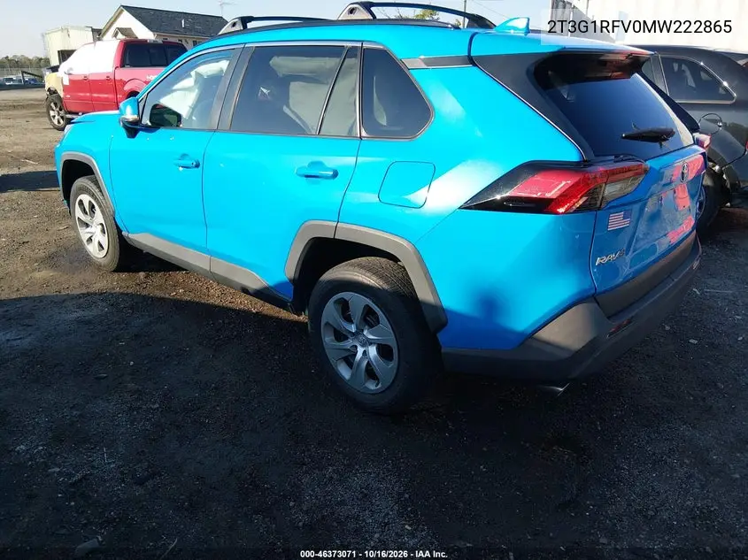 2021 TOYOTA RAV 4 VIN 2T3G1RFV0MW222865 — фото 3