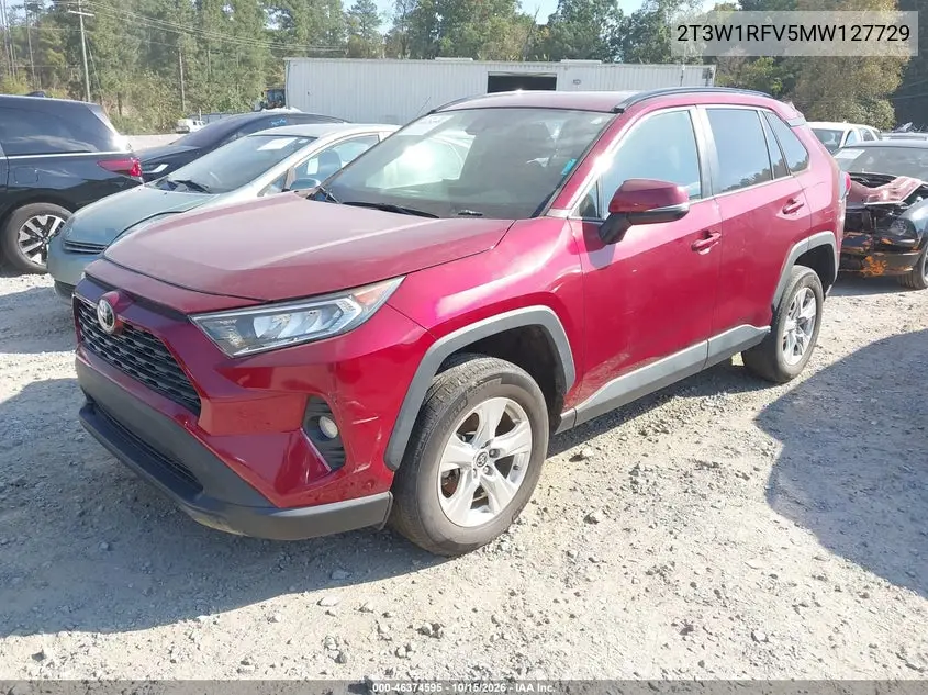 2021 TOYOTA RAV 4 VIN 2T3W1RFV5MW127729 — фото 2