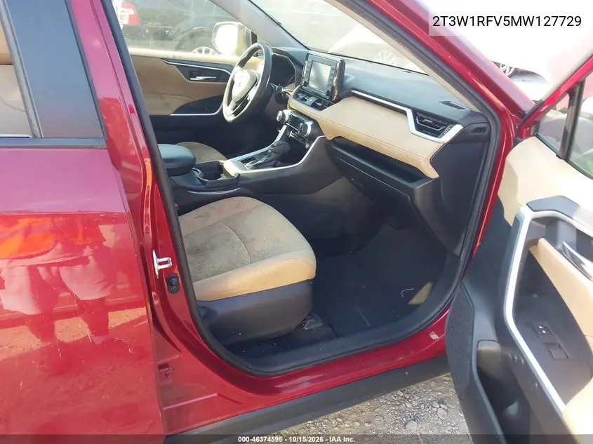 2021 TOYOTA RAV 4 VIN 2T3W1RFV5MW127729 — фото 5