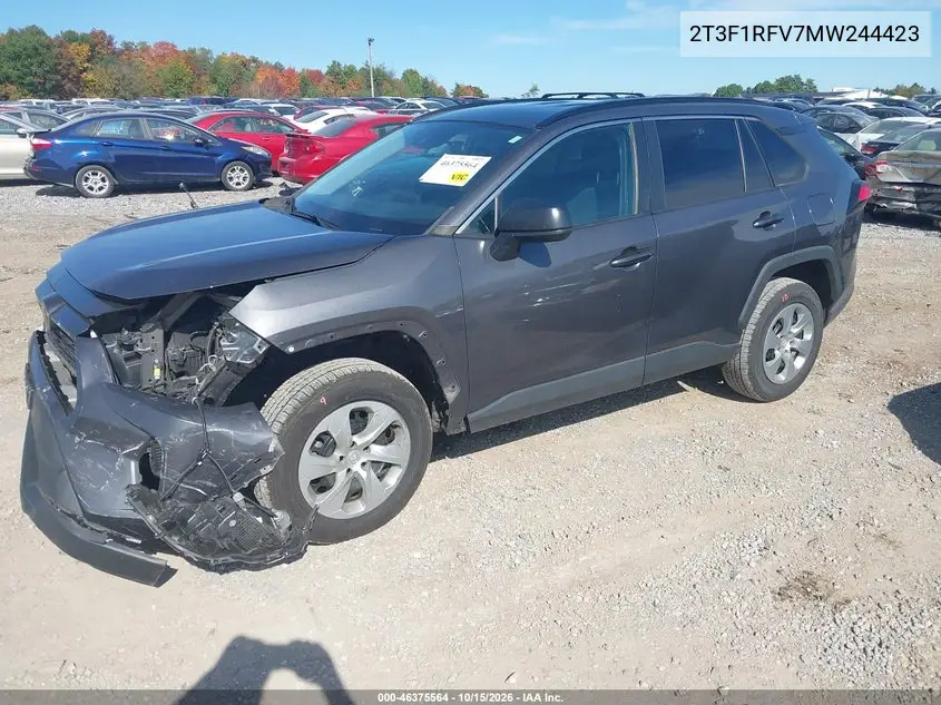2021 TOYOTA RAV 4 VIN 2T3F1RFV7MW244423 — фото 3