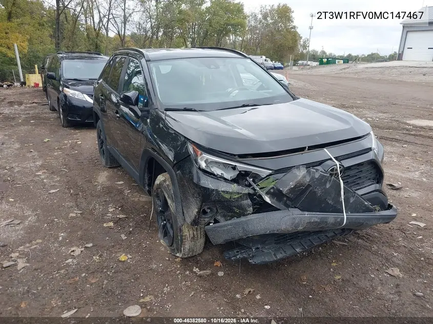 TOYOTA RAV 4 2021, VIN 2T3W1RFV0MC147467