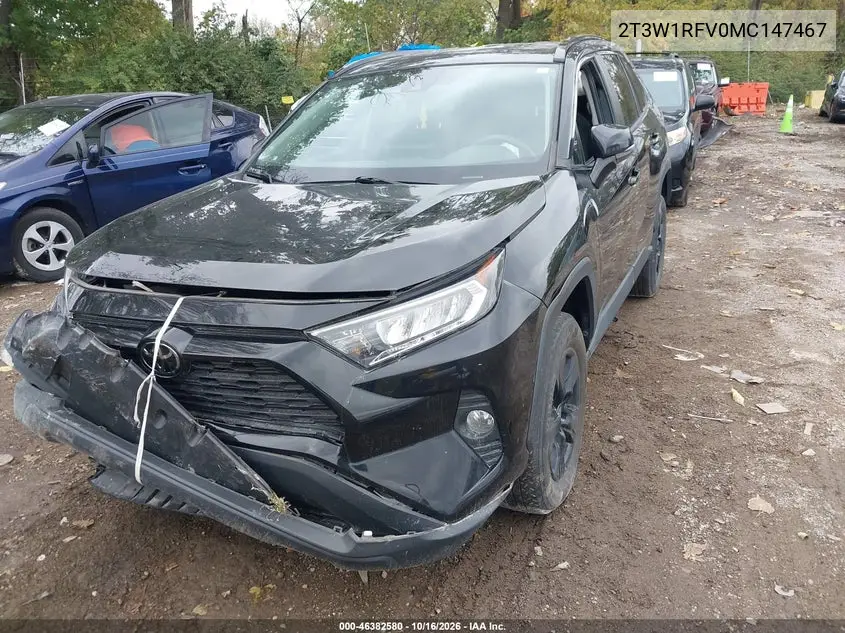 2021 TOYOTA RAV 4 VIN 2T3W1RFV0MC147467 — фото 2