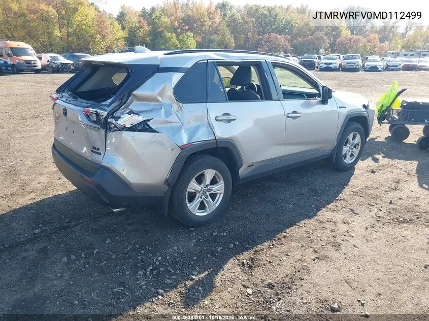 2021 TOYOTA RAV 4 VIN JTMRWRFV0MD112499 — фото 4