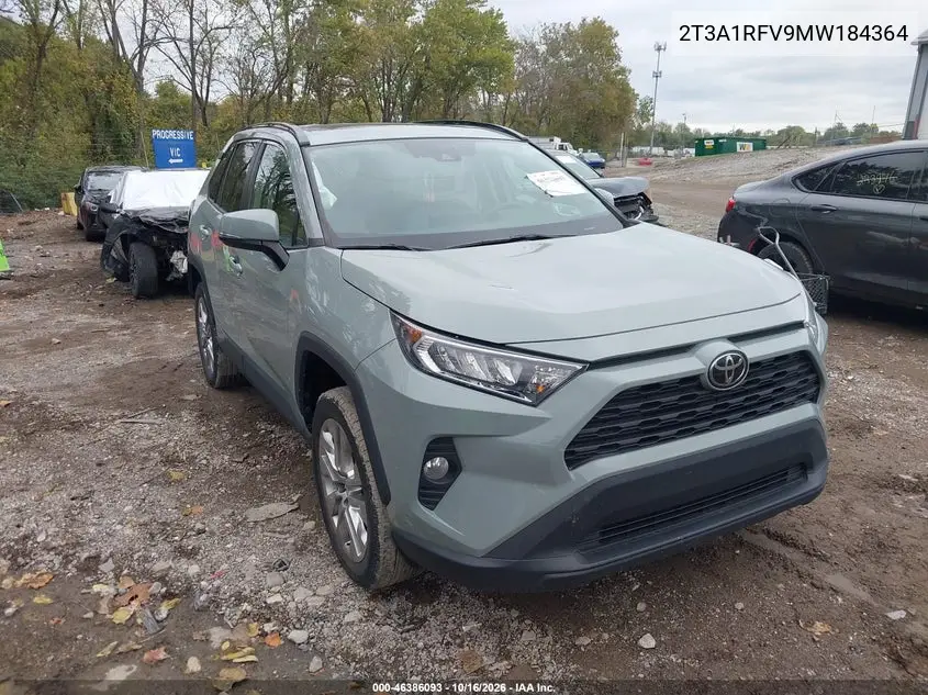TOYOTA RAV 4 2021, VIN 2T3A1RFV9MW184364