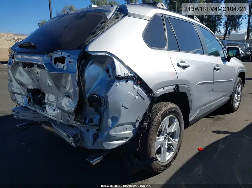 2021 TOYOTA RAV 4 VIN 2T3W1RFV4MC104721 — фото 4