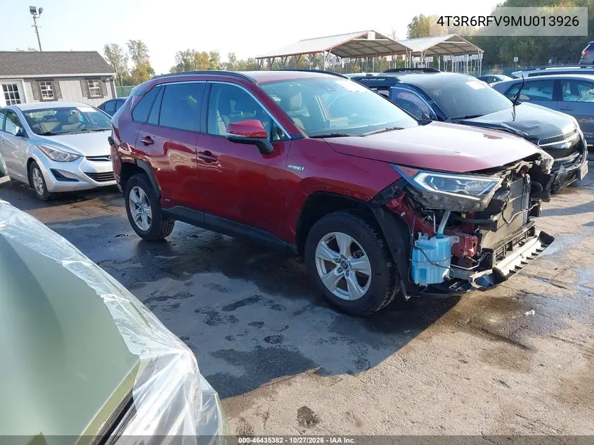 TOYOTA RAV 4 2021, VIN 4T3R6RFV9MU013926