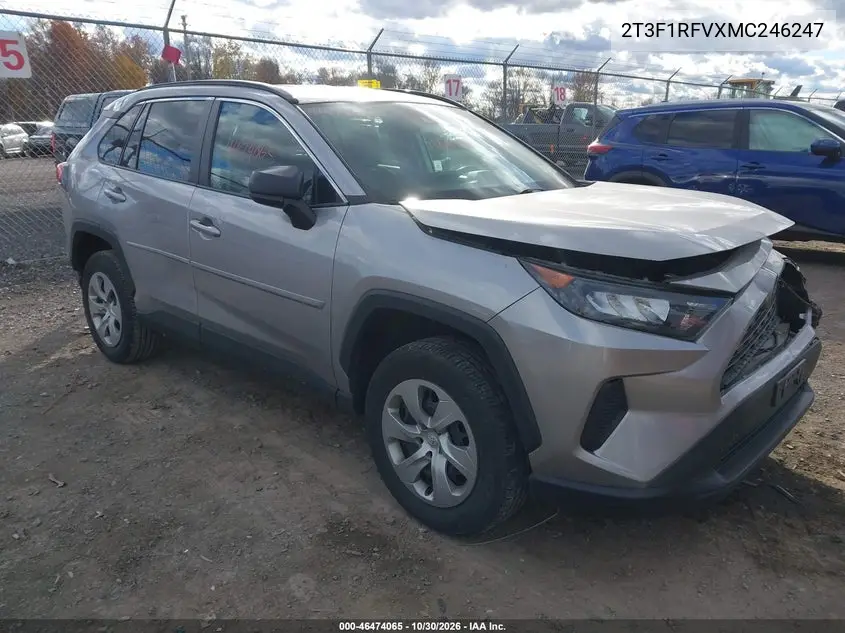 TOYOTA RAV 4 2021, VIN 2T3F1RFVXMC246247