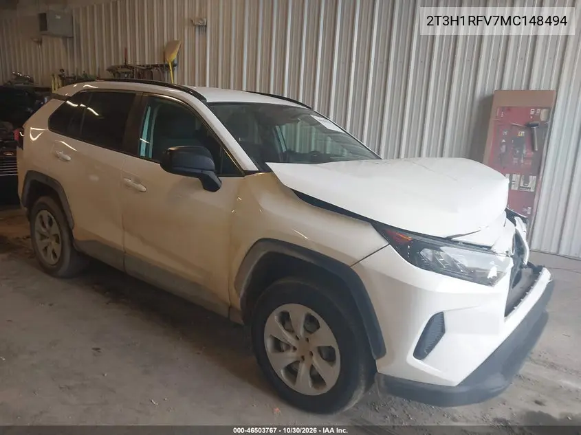 TOYOTA RAV 4 2021, VIN 2T3H1RFV7MC148494