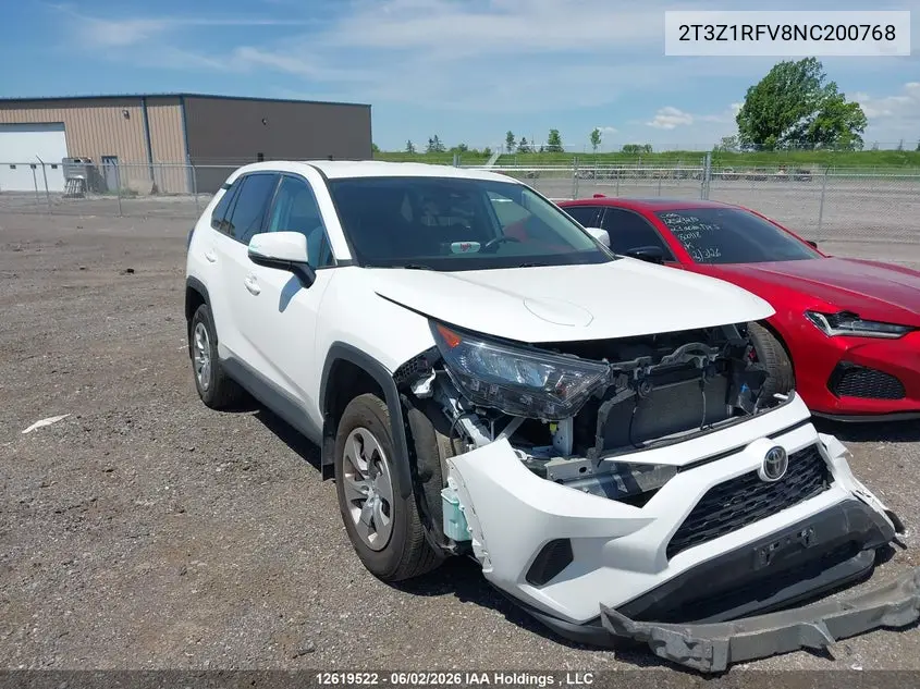 TOYOTA RAV 4 2022, VIN 2T3Z1RFV8NC200768