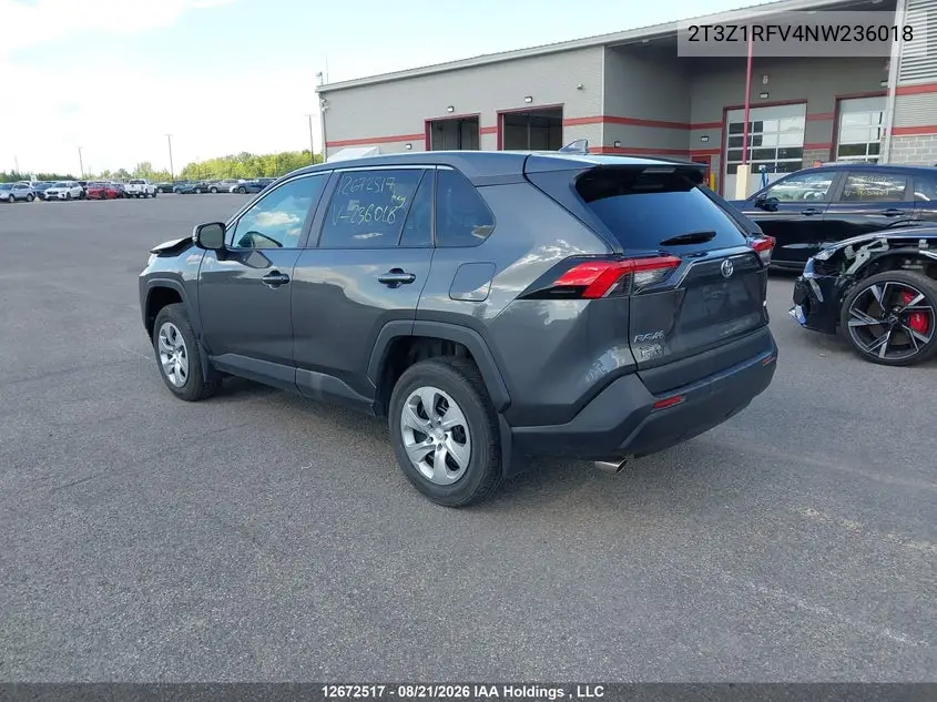 2022 TOYOTA RAV 4 VIN 2T3Z1RFV4NW236018 — фото 3