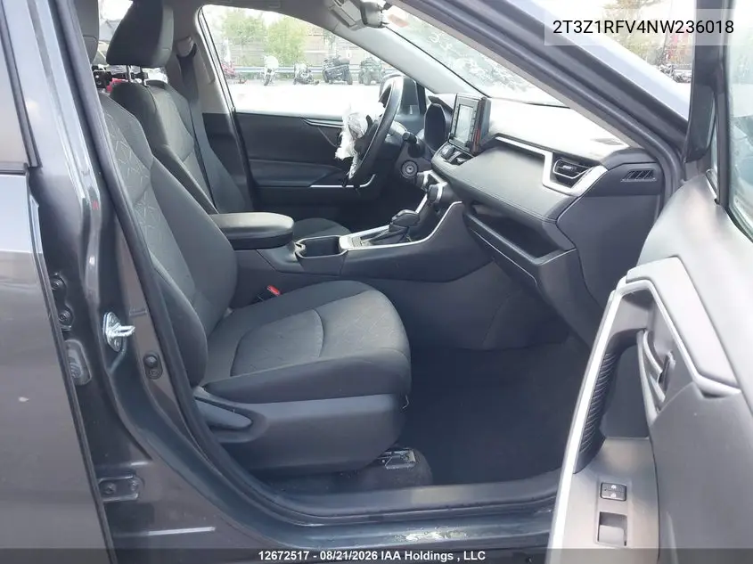 2022 TOYOTA RAV 4 VIN 2T3Z1RFV4NW236018 — фото 5